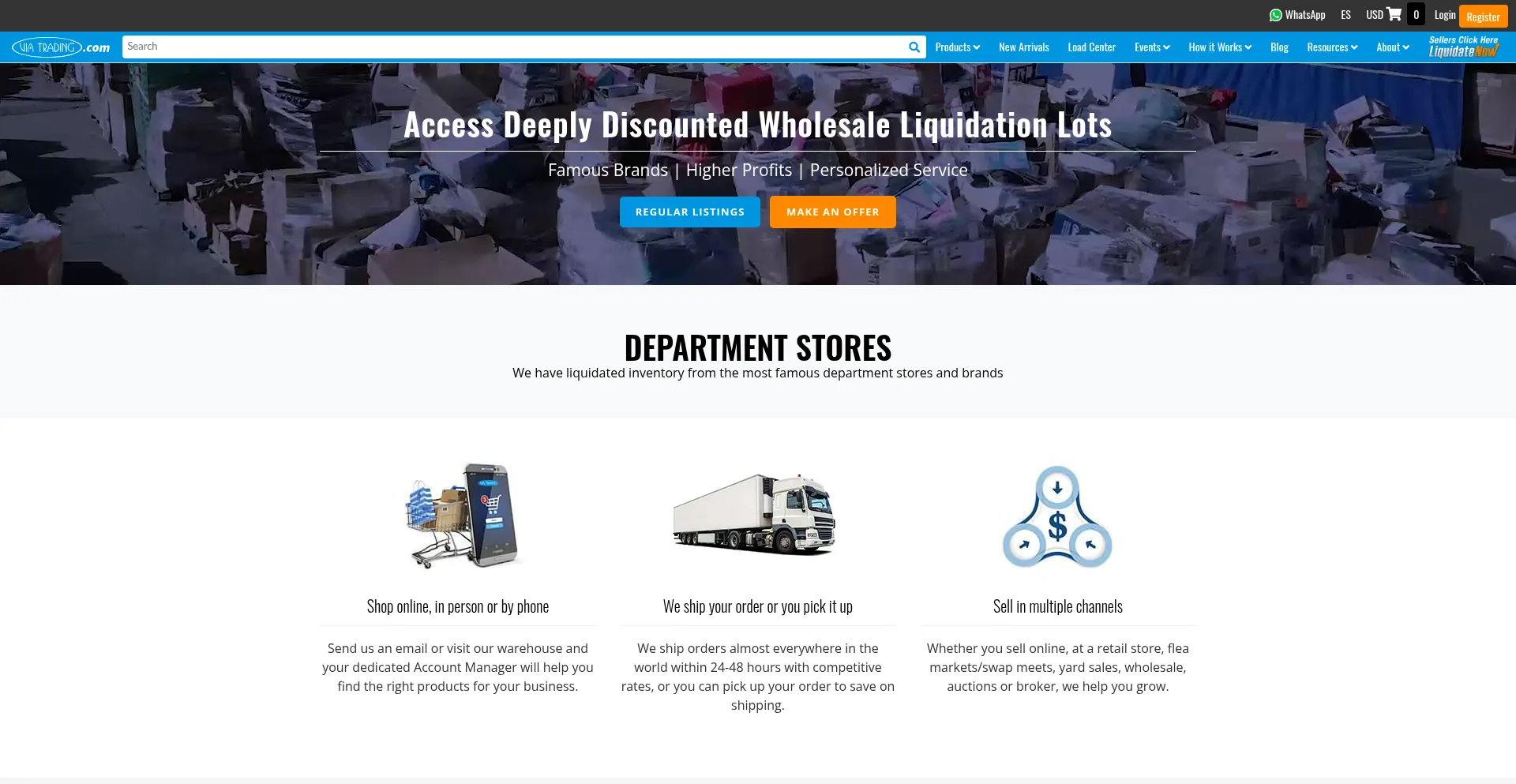Website screenshot of Udsi.info