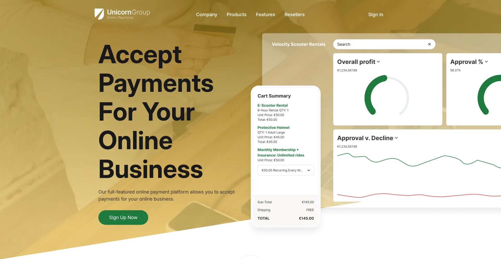Website screenshot of Ugpayments.ch