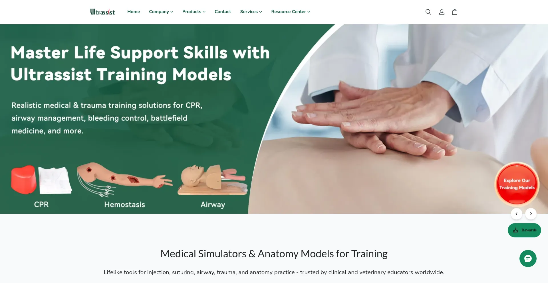 Website screenshot of Ultrassist.com