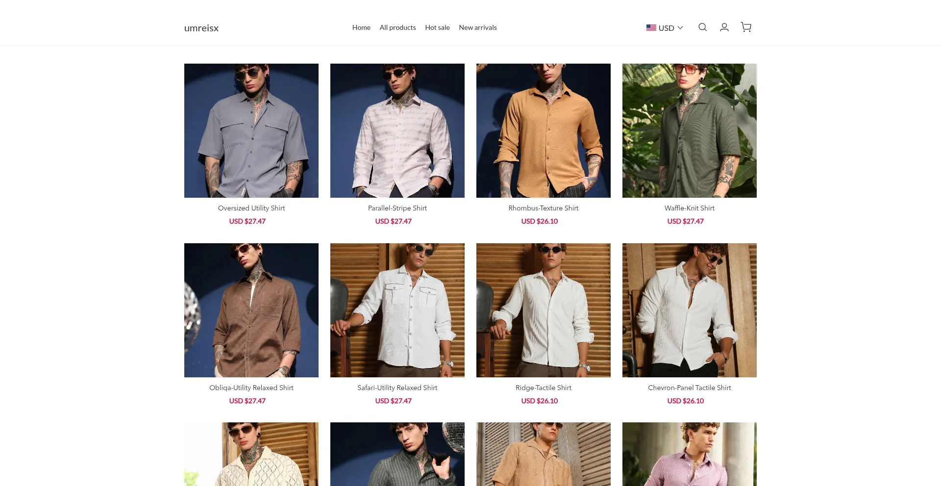 Website screenshot of Umreisx.com