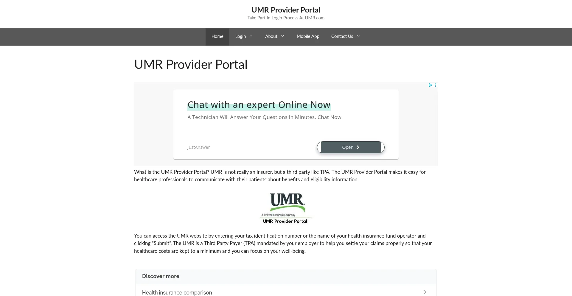 Umrproviderportal.org