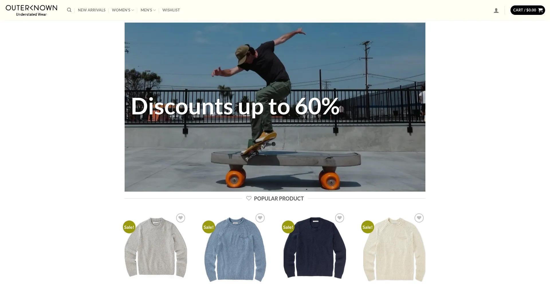 Website screenshot of Understatedwears.com