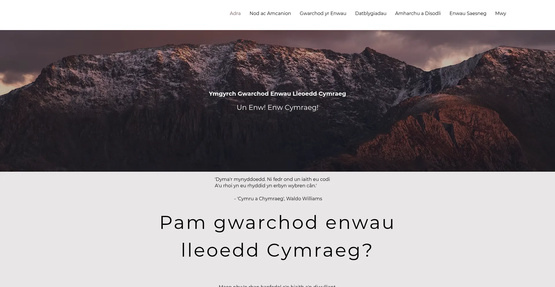 Unenwenwcymraeg.cymru