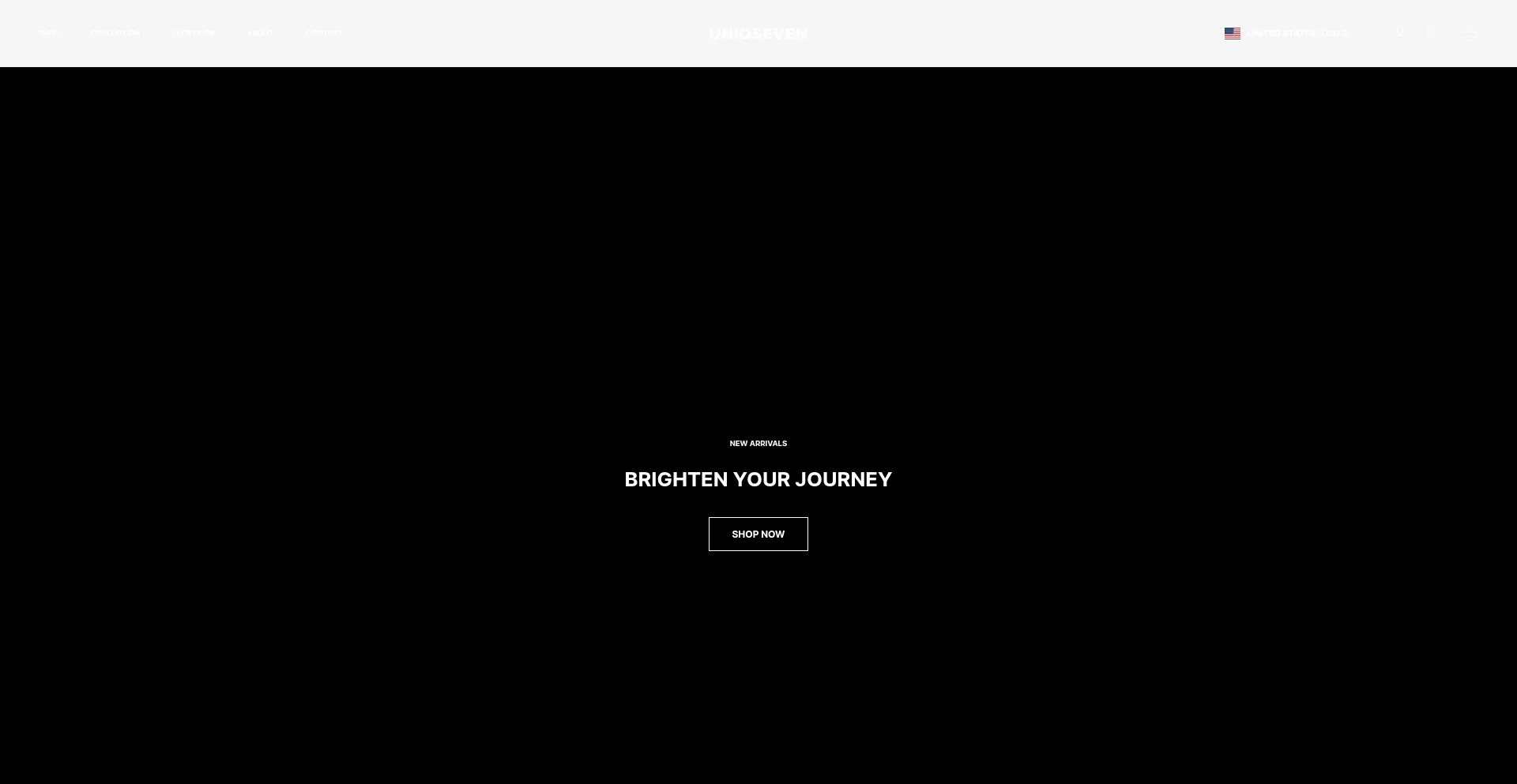 Website screenshot of Uniqseven.com