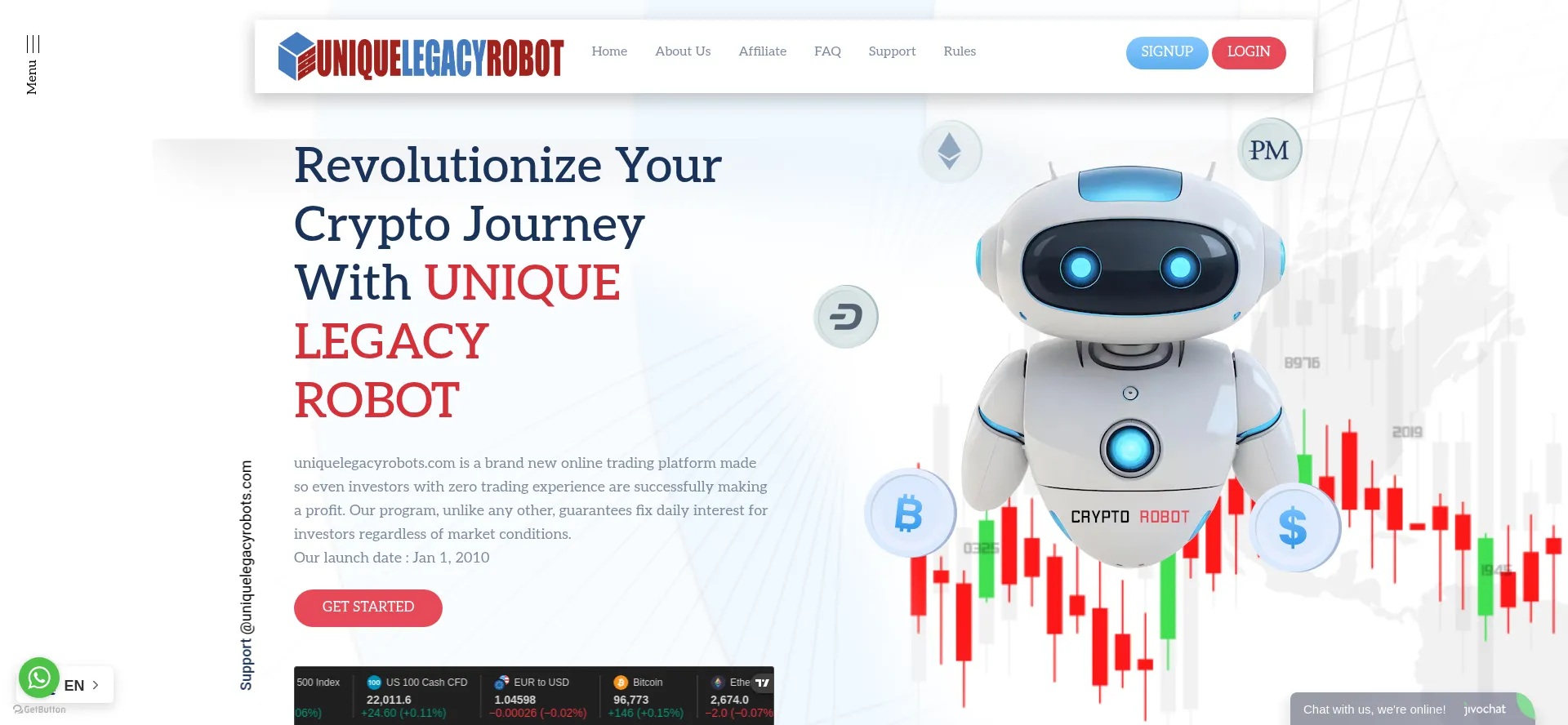 Uniquelegacyrobots.com