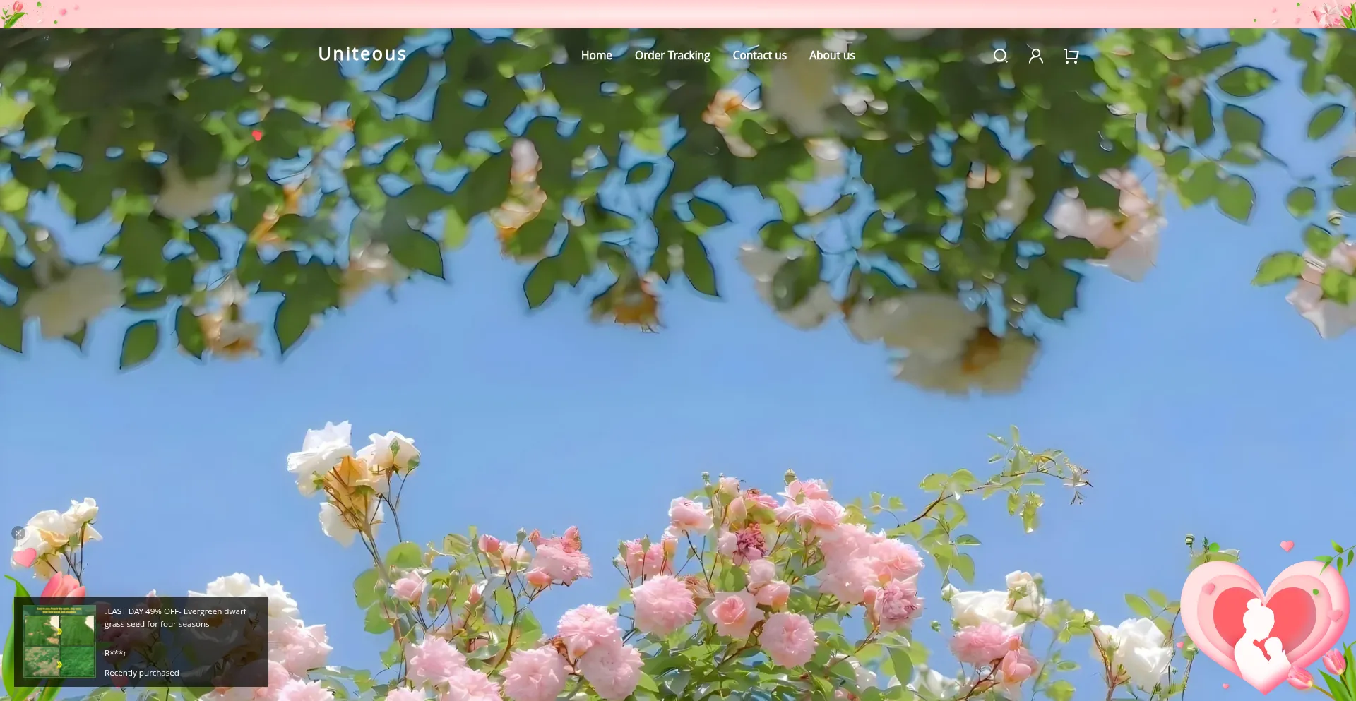 Website screenshot of Uniteous.com