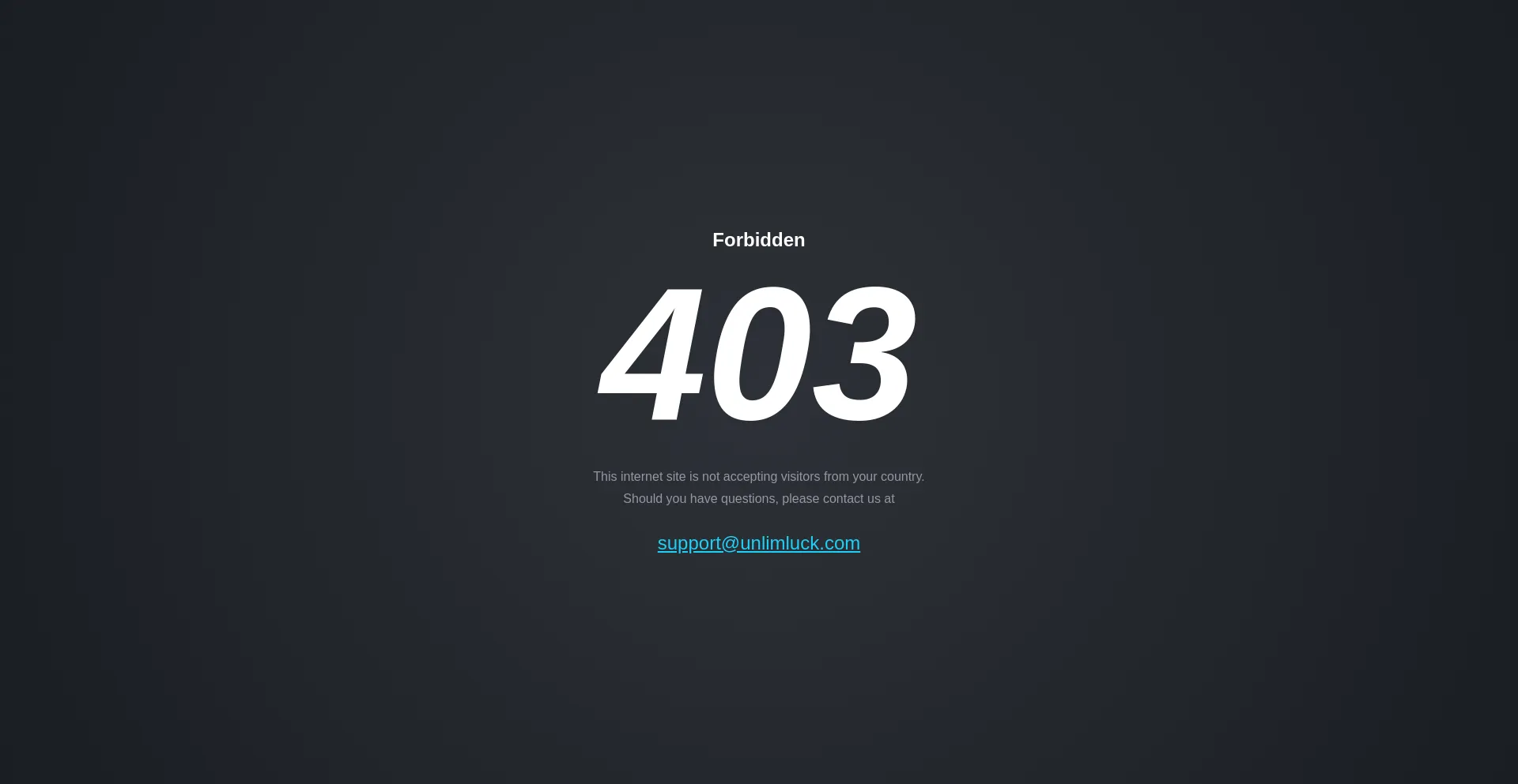 Website screenshot of Unlimluck.com