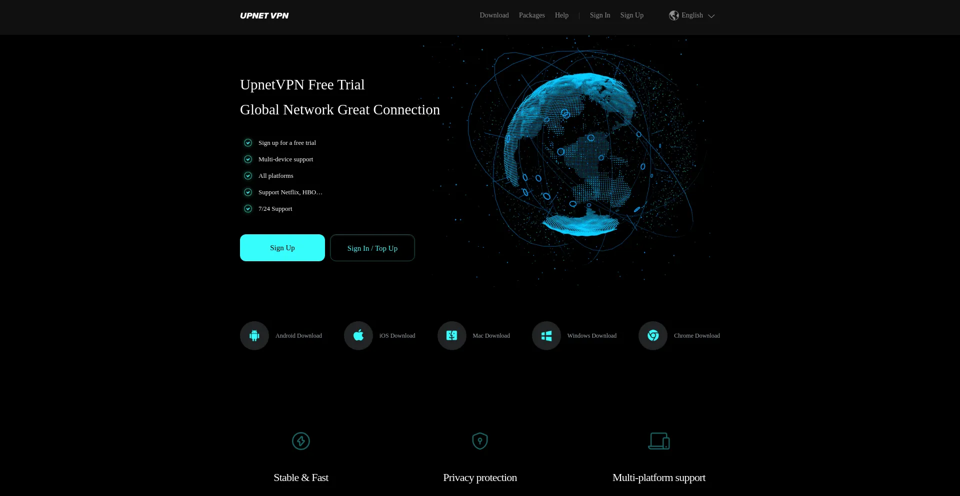 Website screenshot of Upnet004.vip