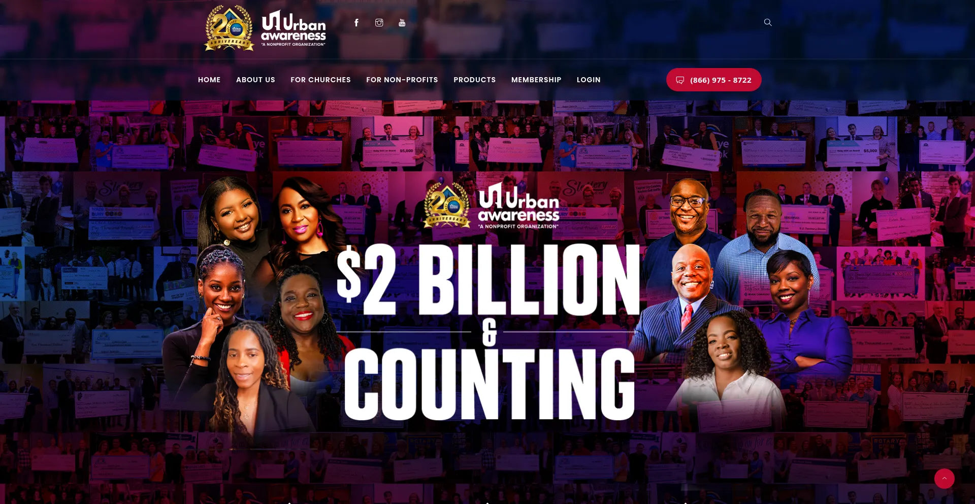 Website screenshot of Urbanawarenessusa.org