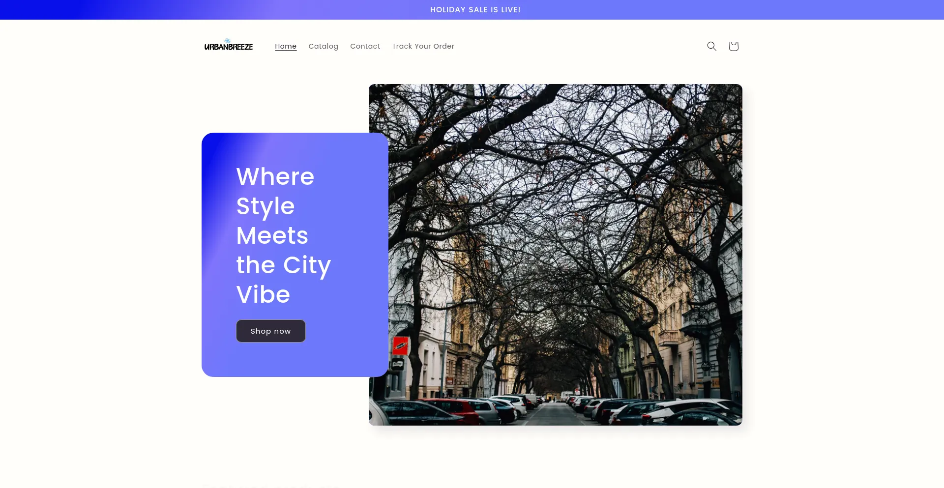 Website screenshot of Urbanbreeze.net