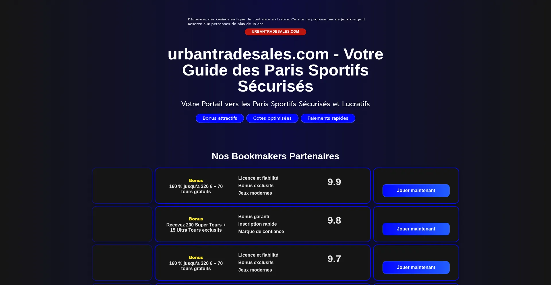 Urbantradesales.com