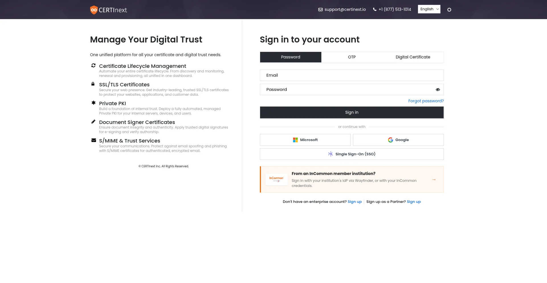 Us.certinext.io