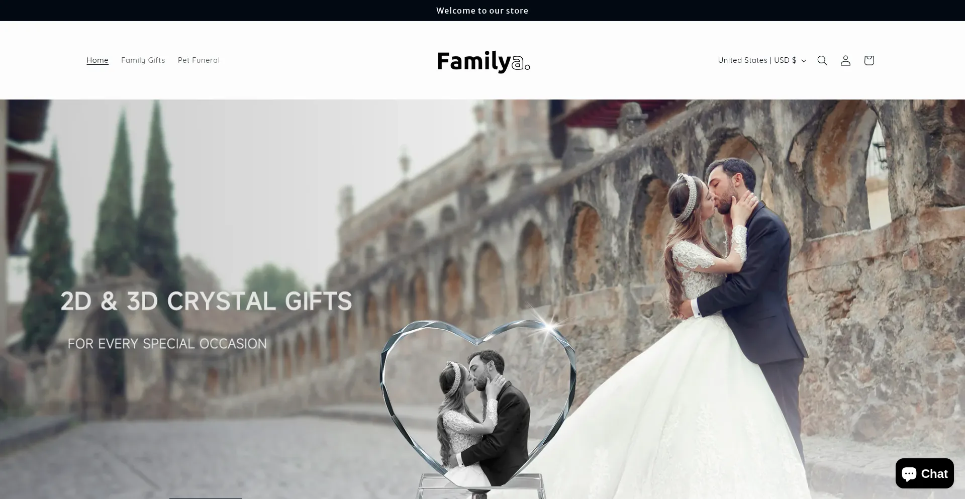 Website screenshot of Us.familya.shop