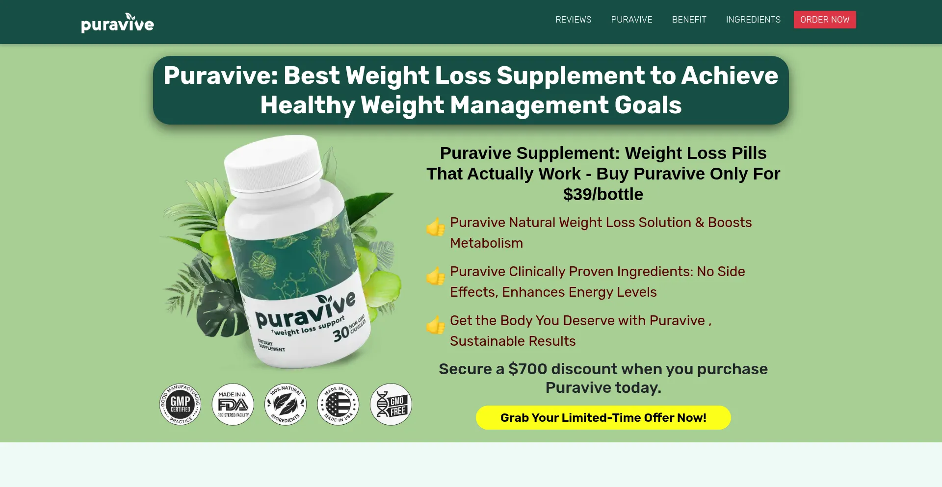 Website screenshot of Us-pura-vive-us.com