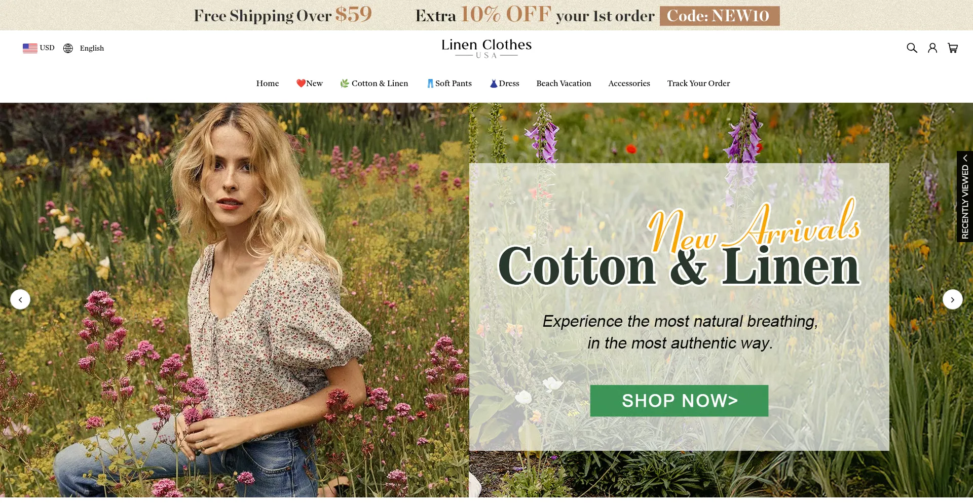 Usalinenclothes.com