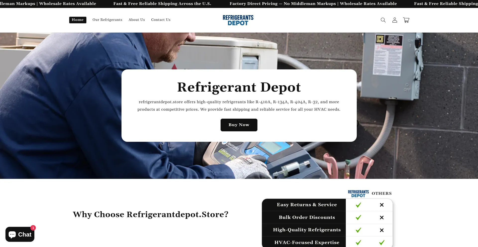 Usarefrigerantdepot.store