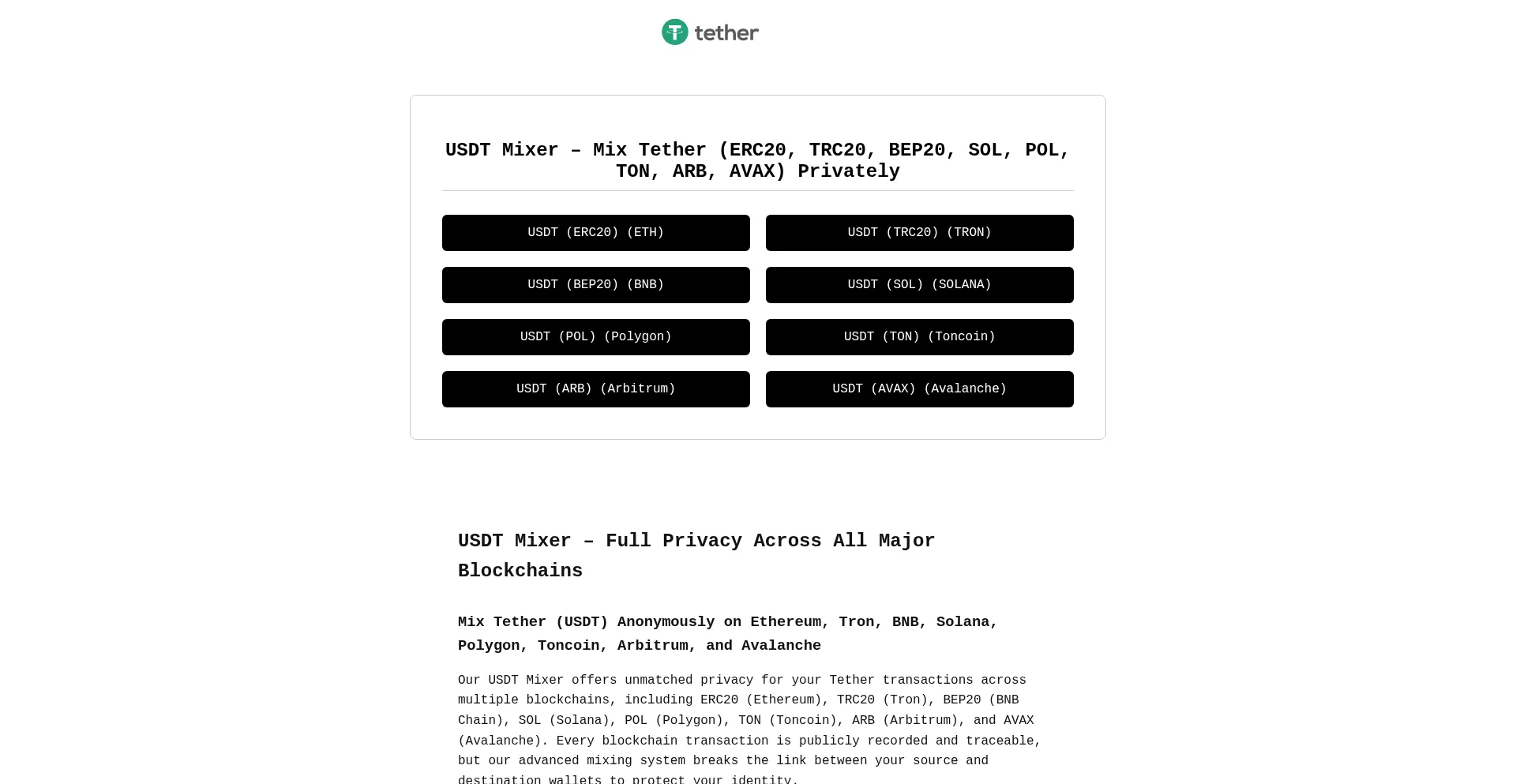 Usdtxmixer.com