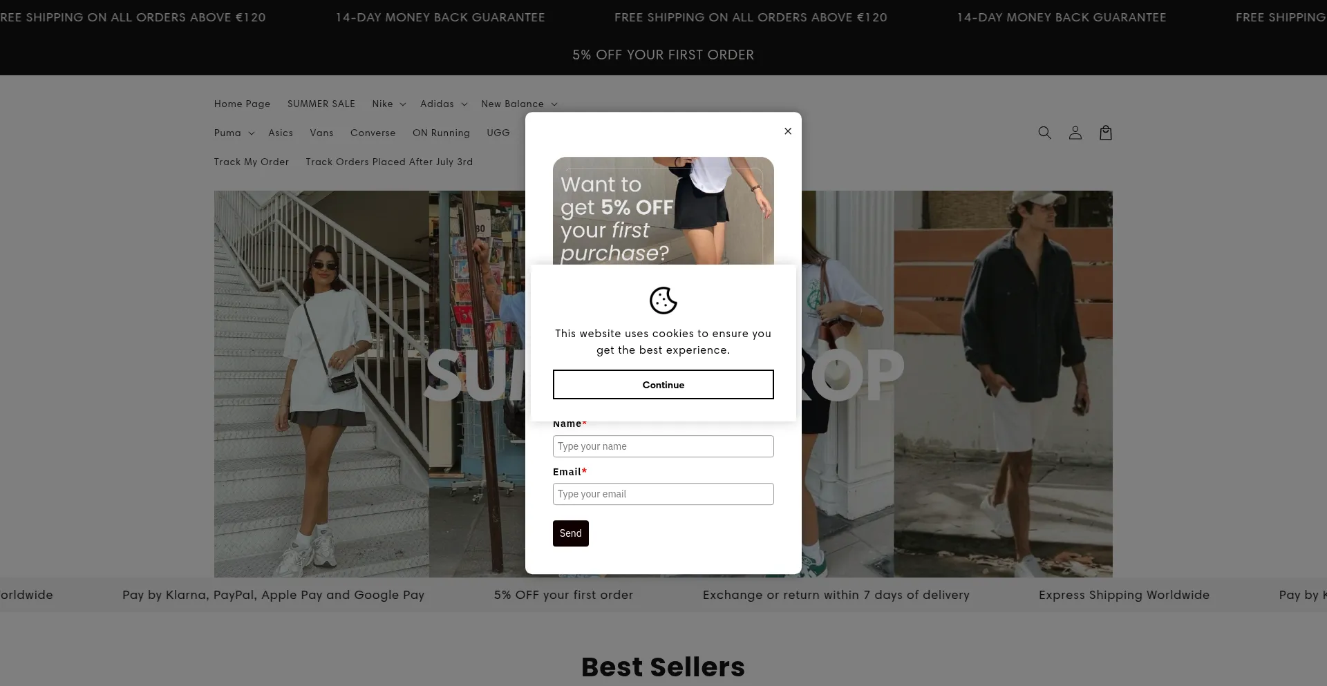 Website screenshot of Useiconsupply.com