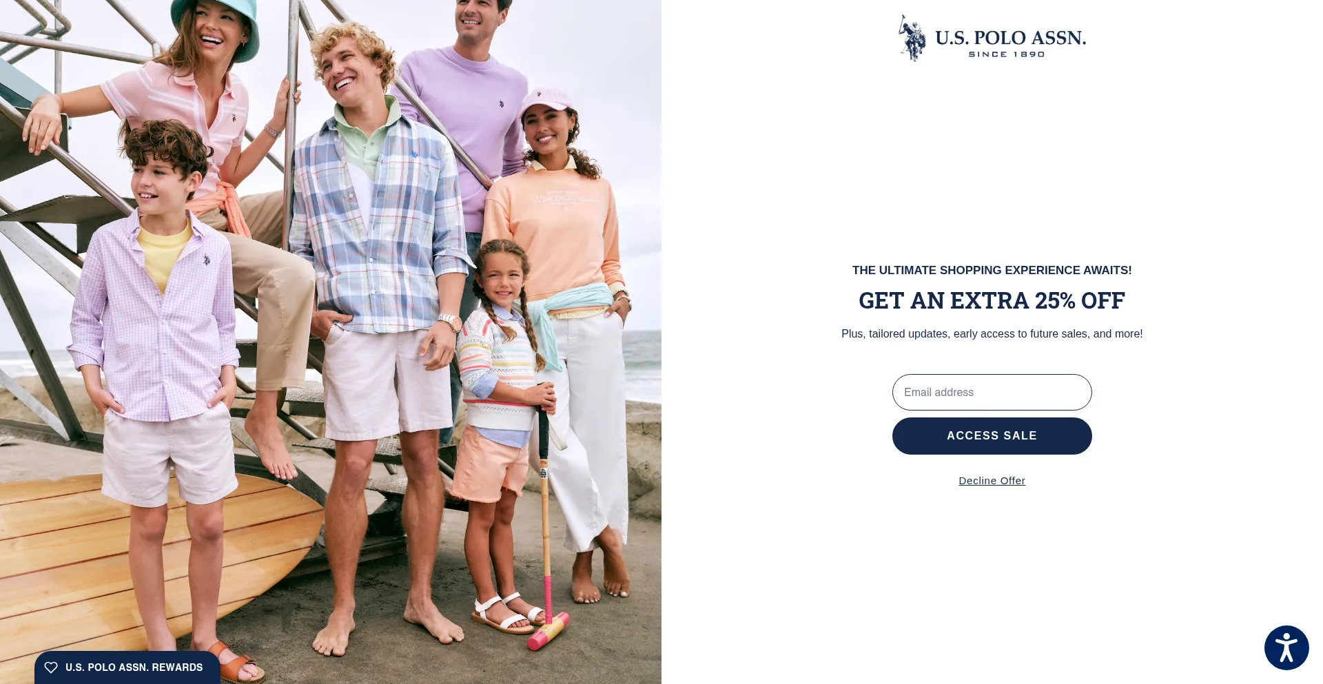 Website screenshot of Uspoloassn.com