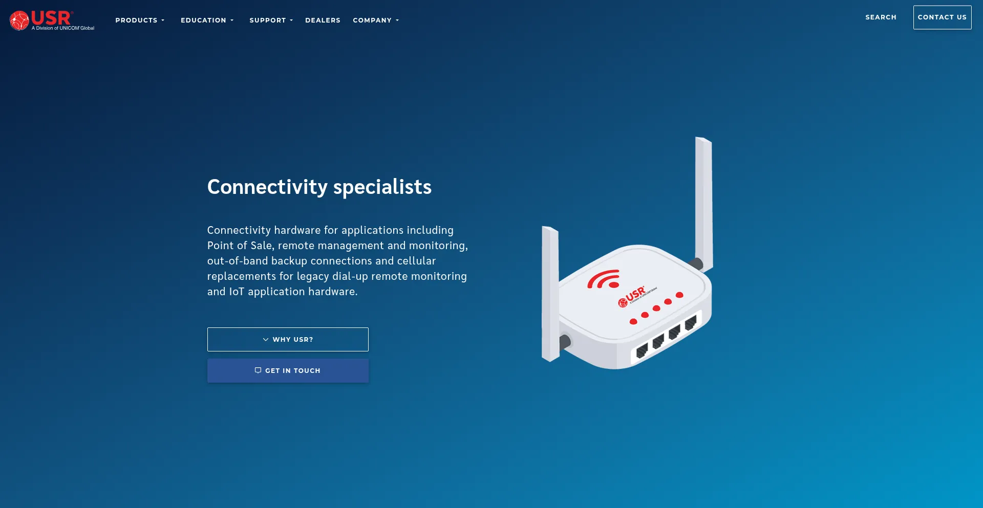 Website screenshot of Usr.com