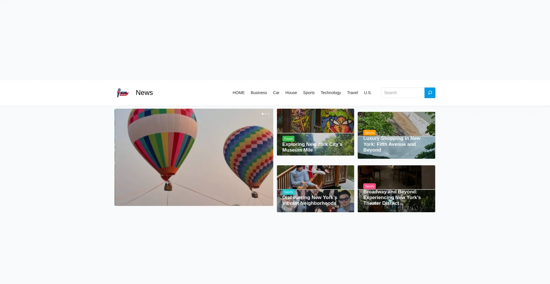 Website screenshot of Usstareveryday.com