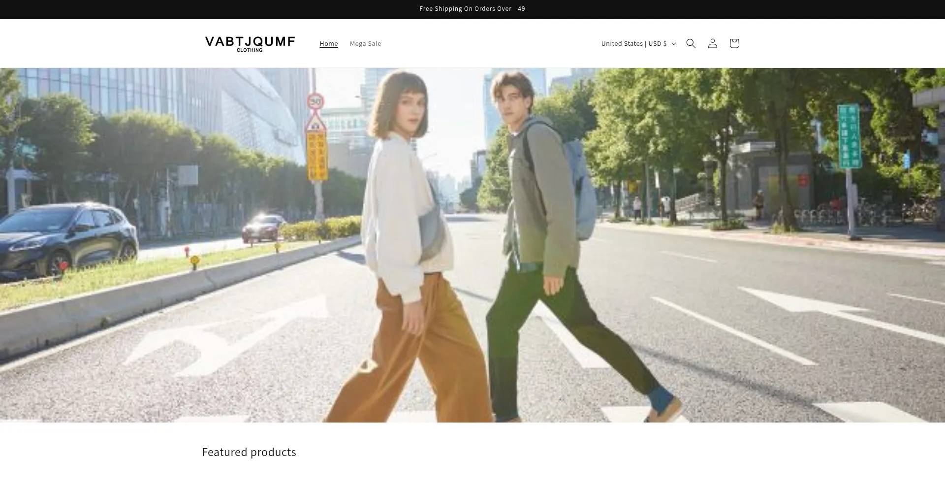 Website screenshot of Vabtjqumf.shop