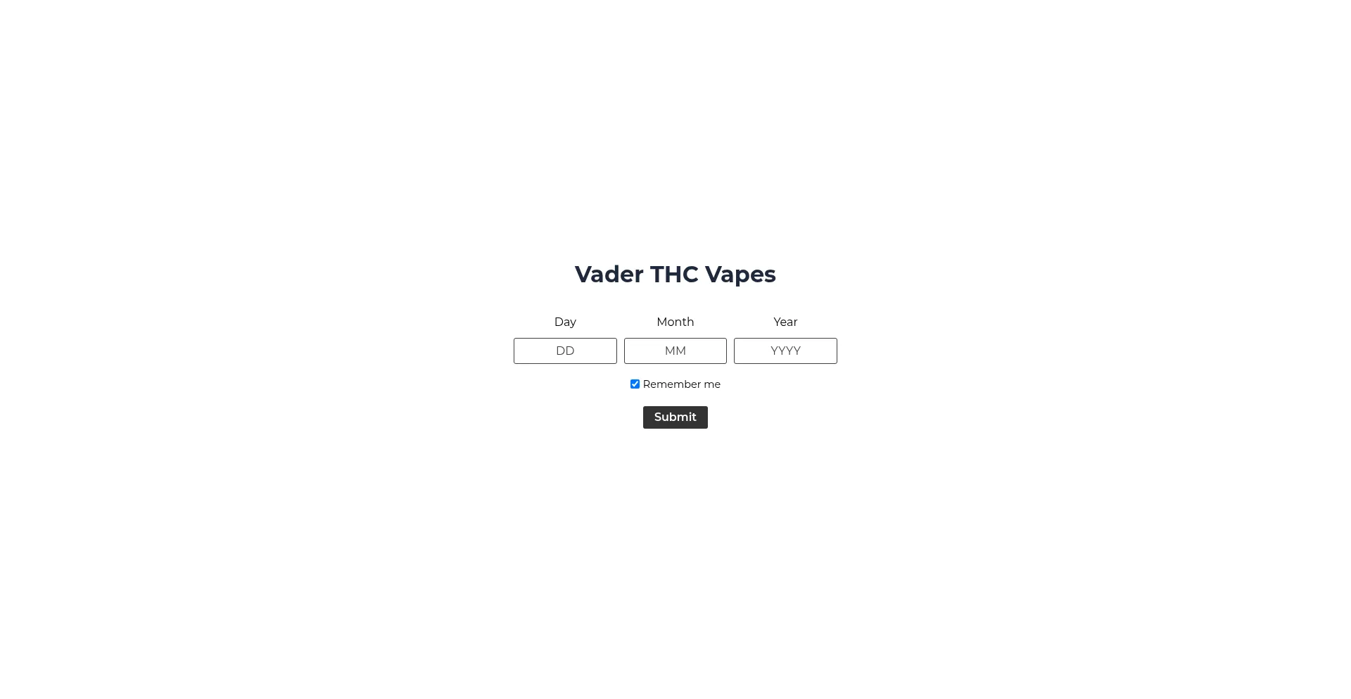 Website screenshot of Vadercnbs.com