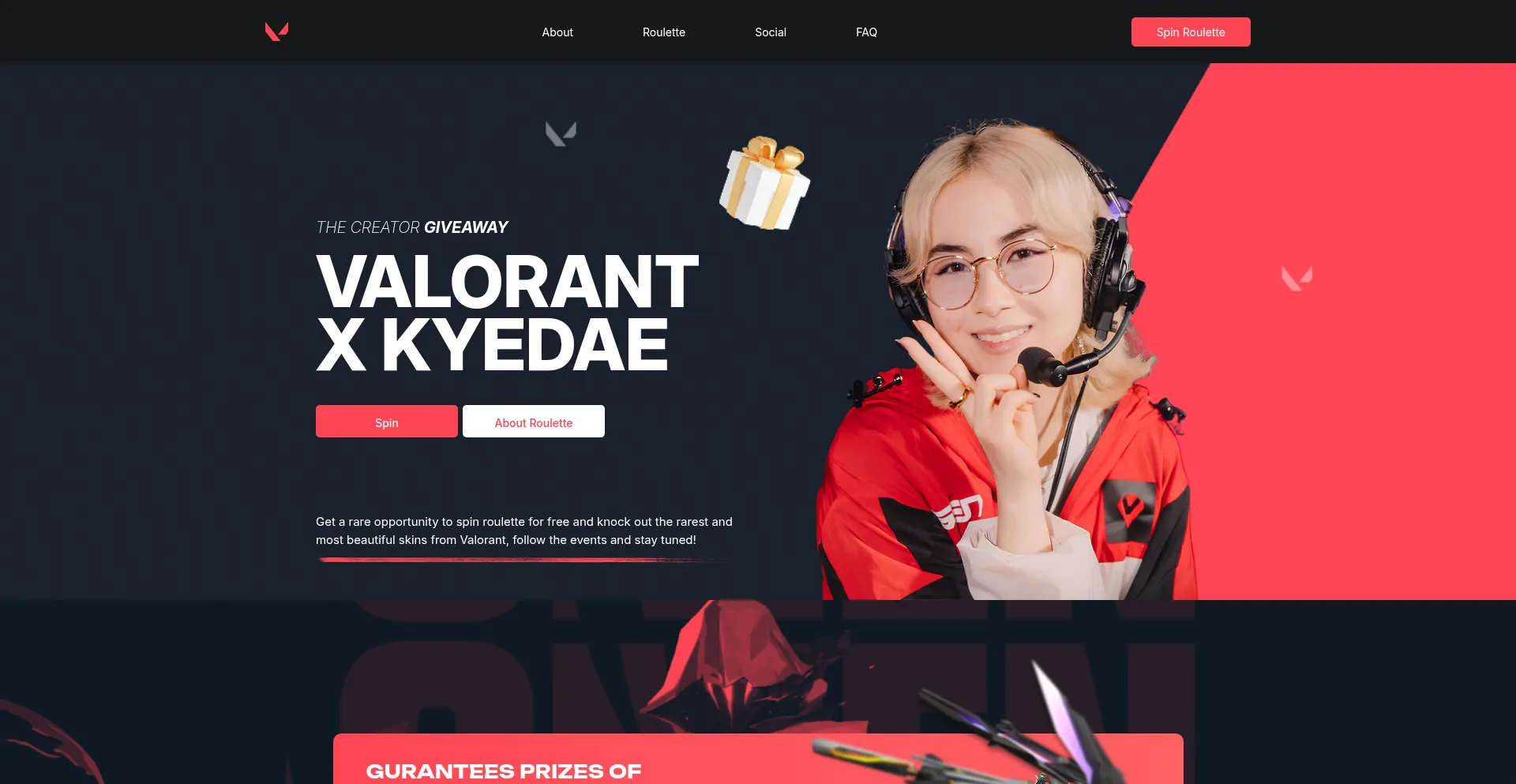 Website screenshot of Valcane.shop