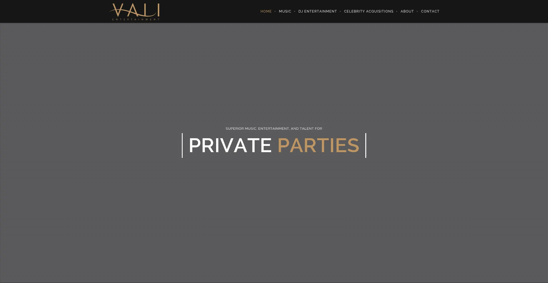 Website screenshot of Vali.com