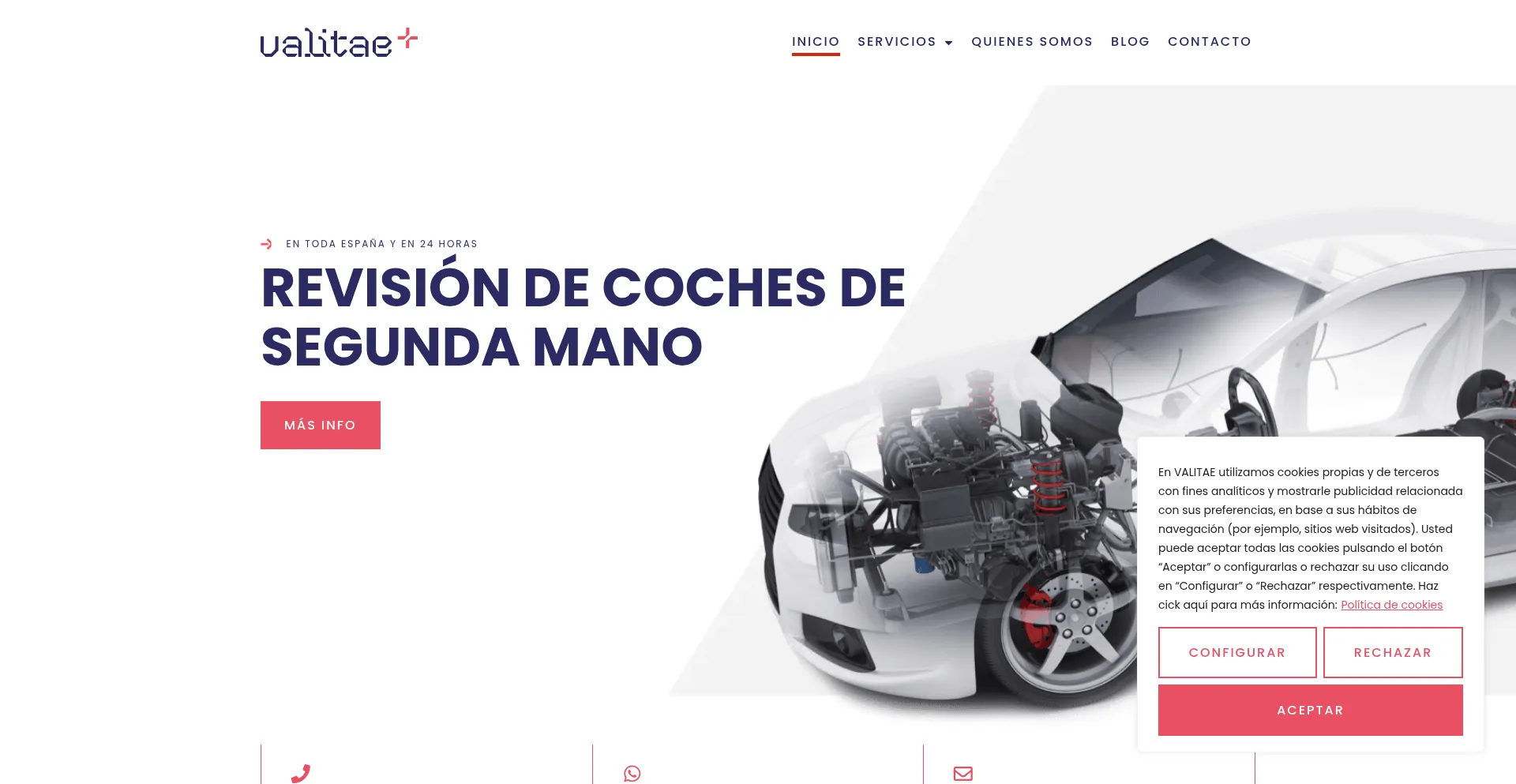 Website screenshot of Valitae.com