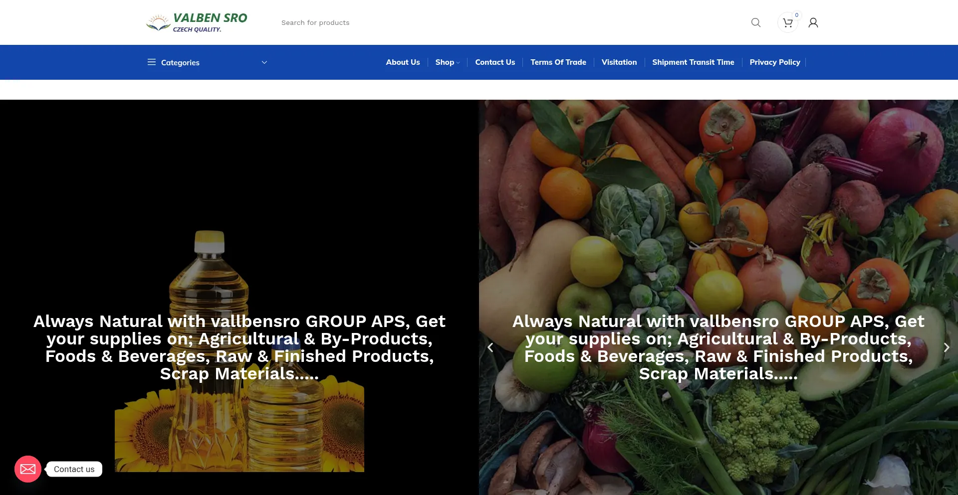 Website screenshot of Vallbensro.com