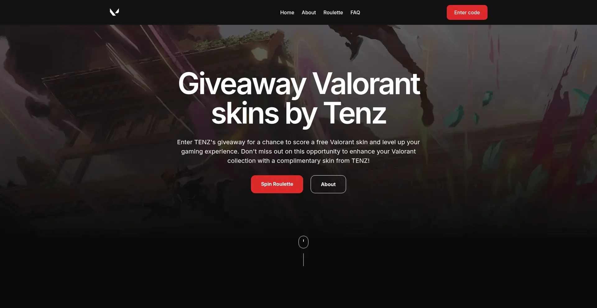 Website screenshot of Valozone.com