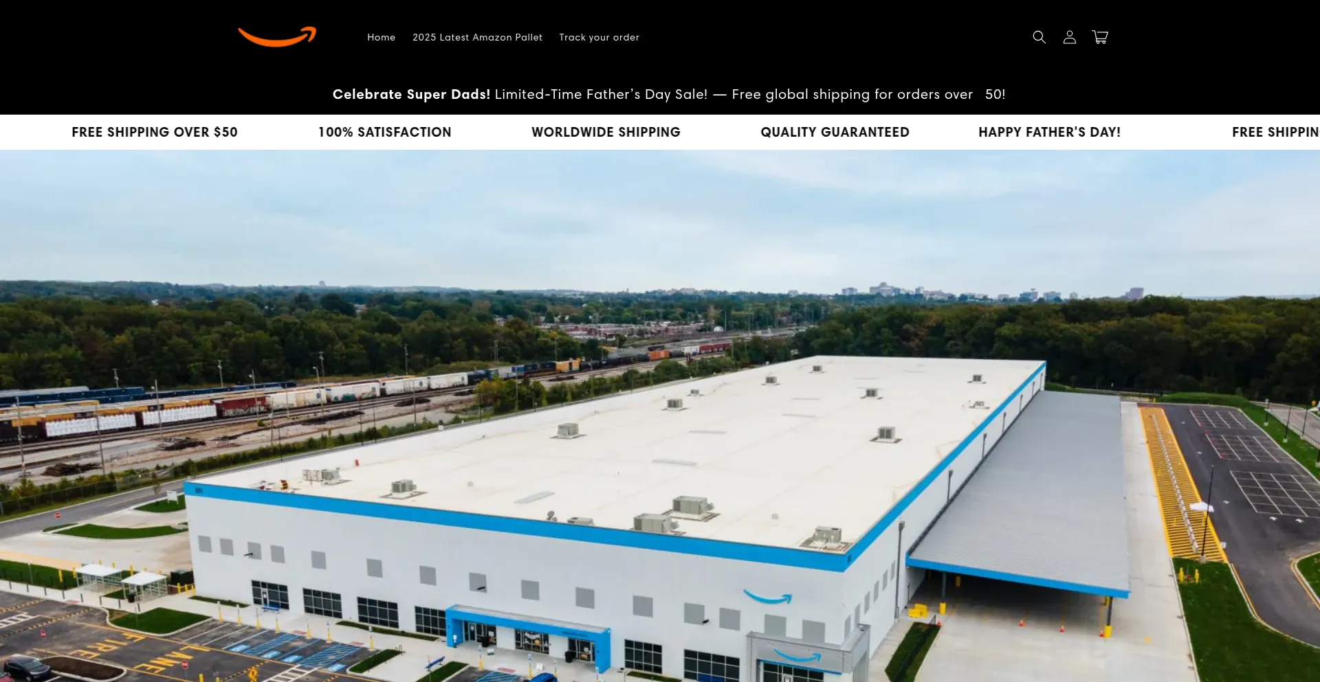 Website screenshot of Valueliquidationpallet.top