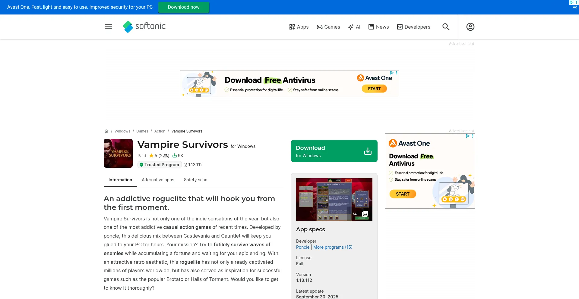 Vampire-survivors.en.softonic.com