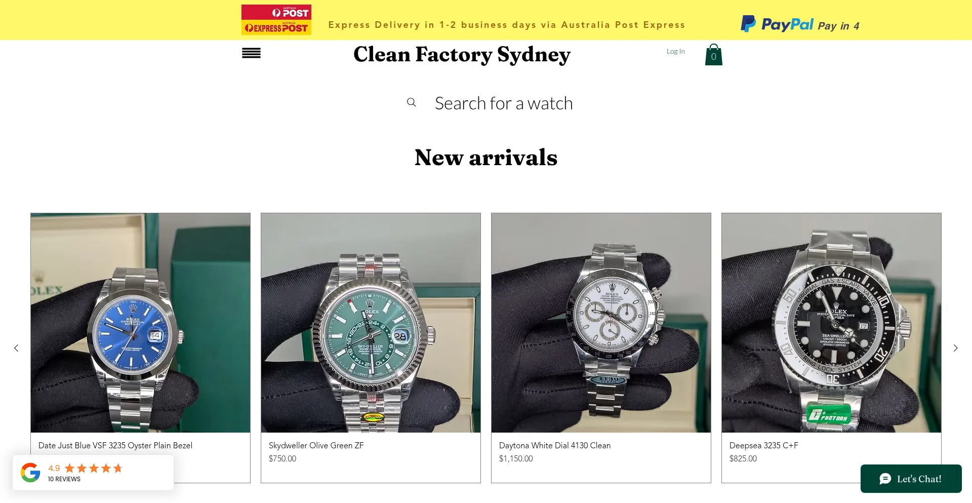 Website screenshot of Varietygiftsau.com