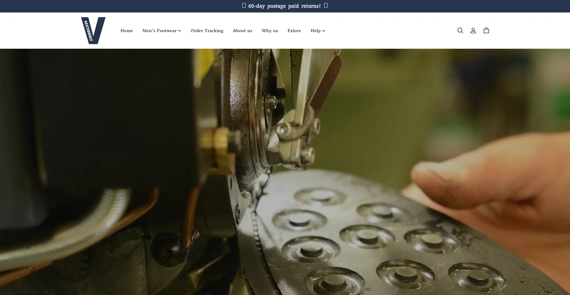 Website screenshot of Vectosole.com