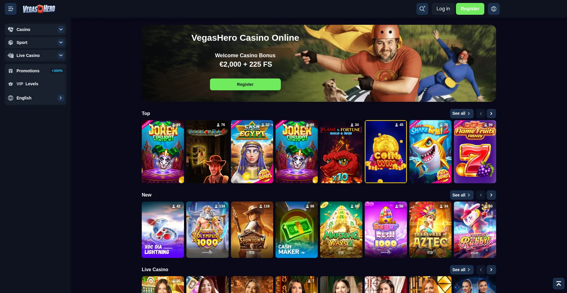 Vegasherocasino.org