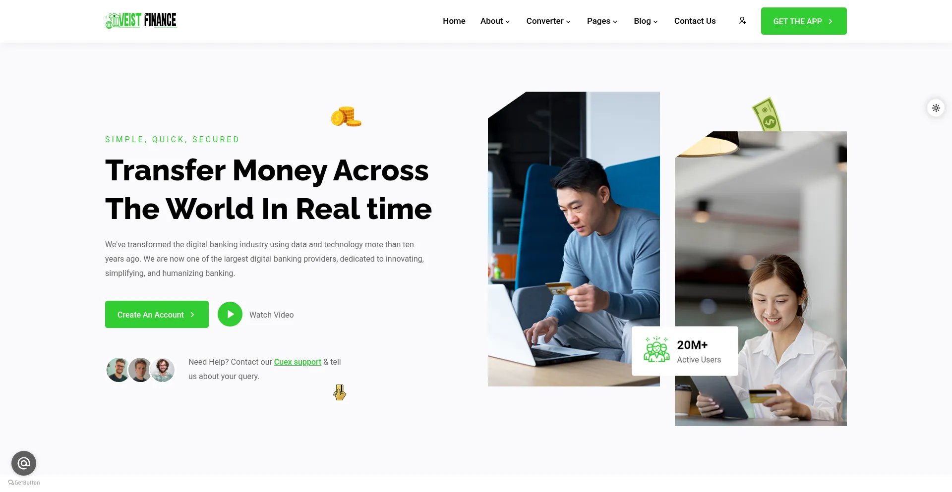 Website screenshot of Veistfinanceonline.betskyle.com