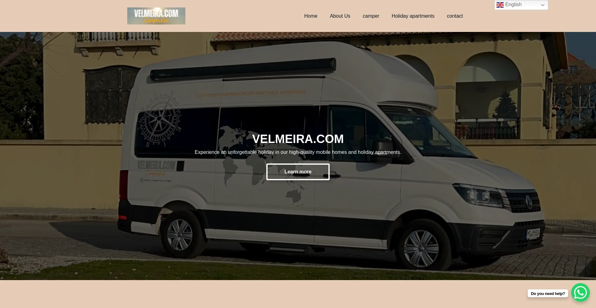 Website screenshot of Velmeira.com