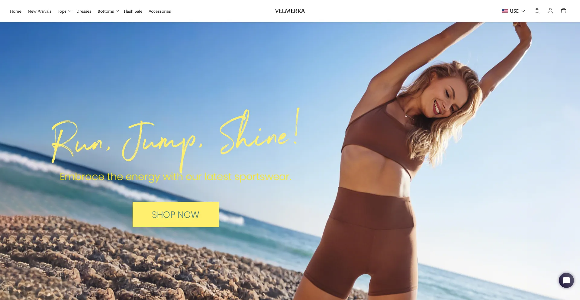 Website screenshot of Velmerra.com