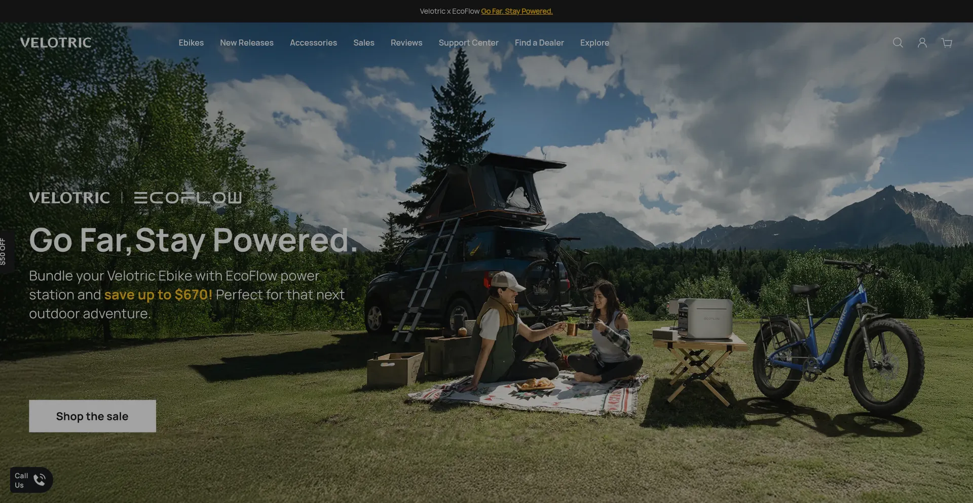 Website screenshot of Velotricbike.com