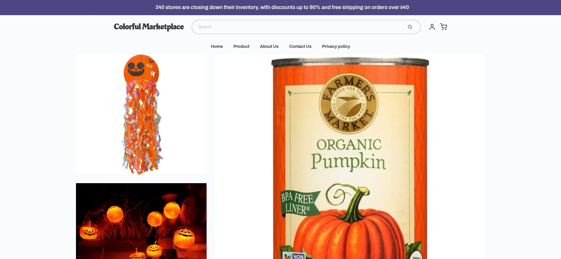 Website screenshot of Versatilegoodshub.shop