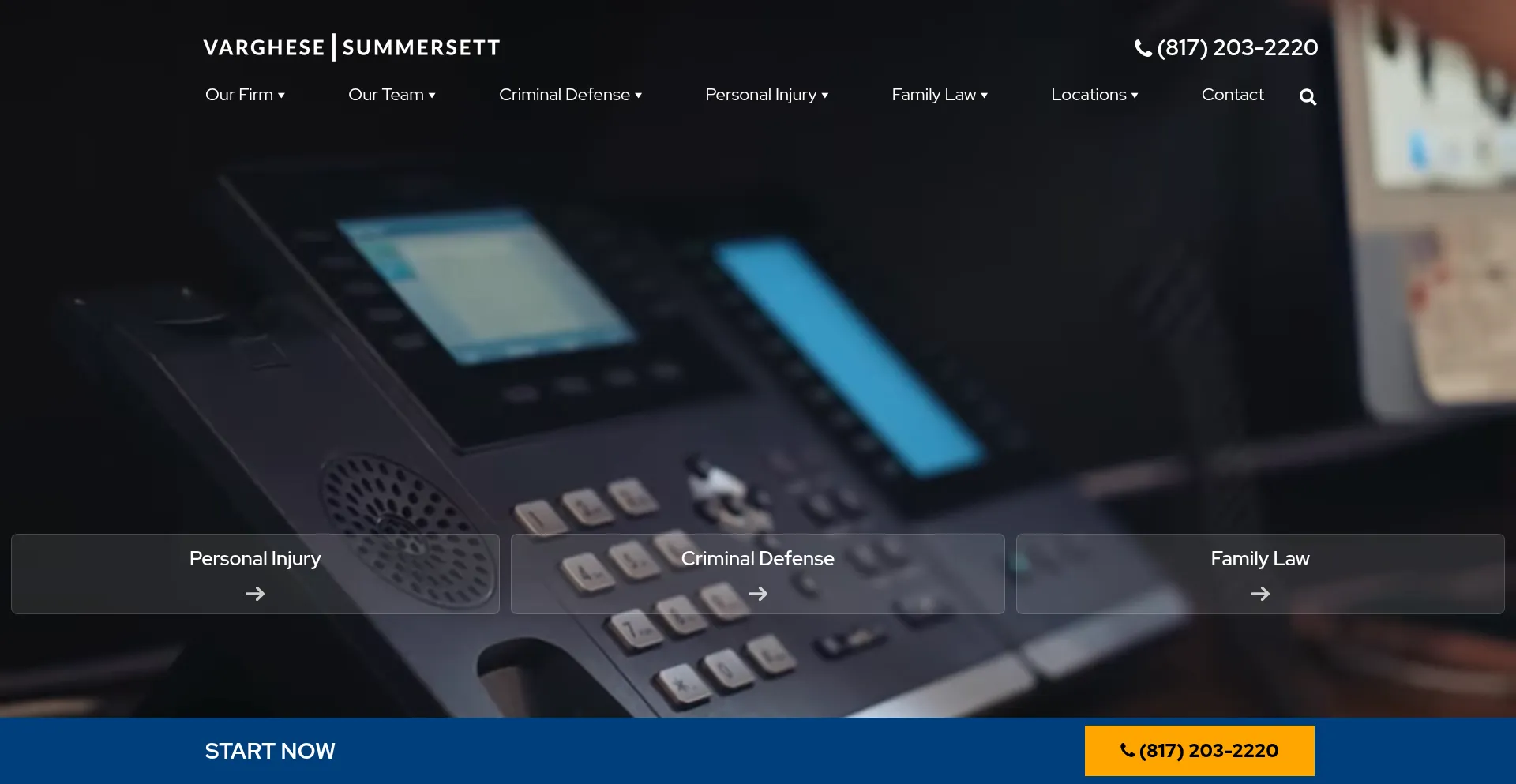 Website screenshot of Versustexas.com