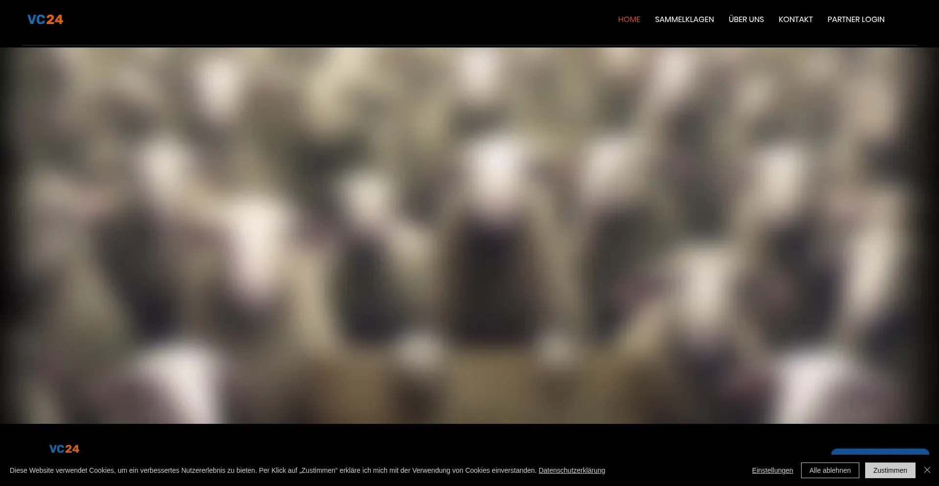 Website screenshot of Vertragscheck24.at