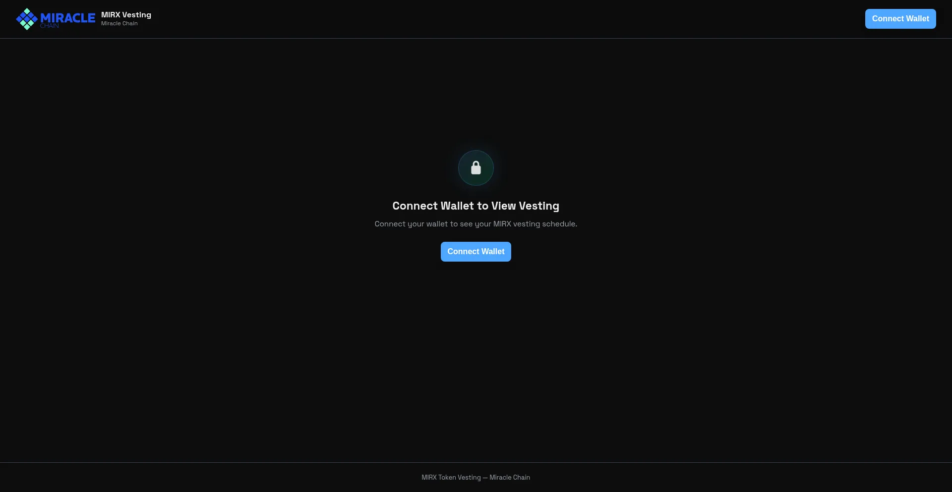 Vesting.miraclechain.net