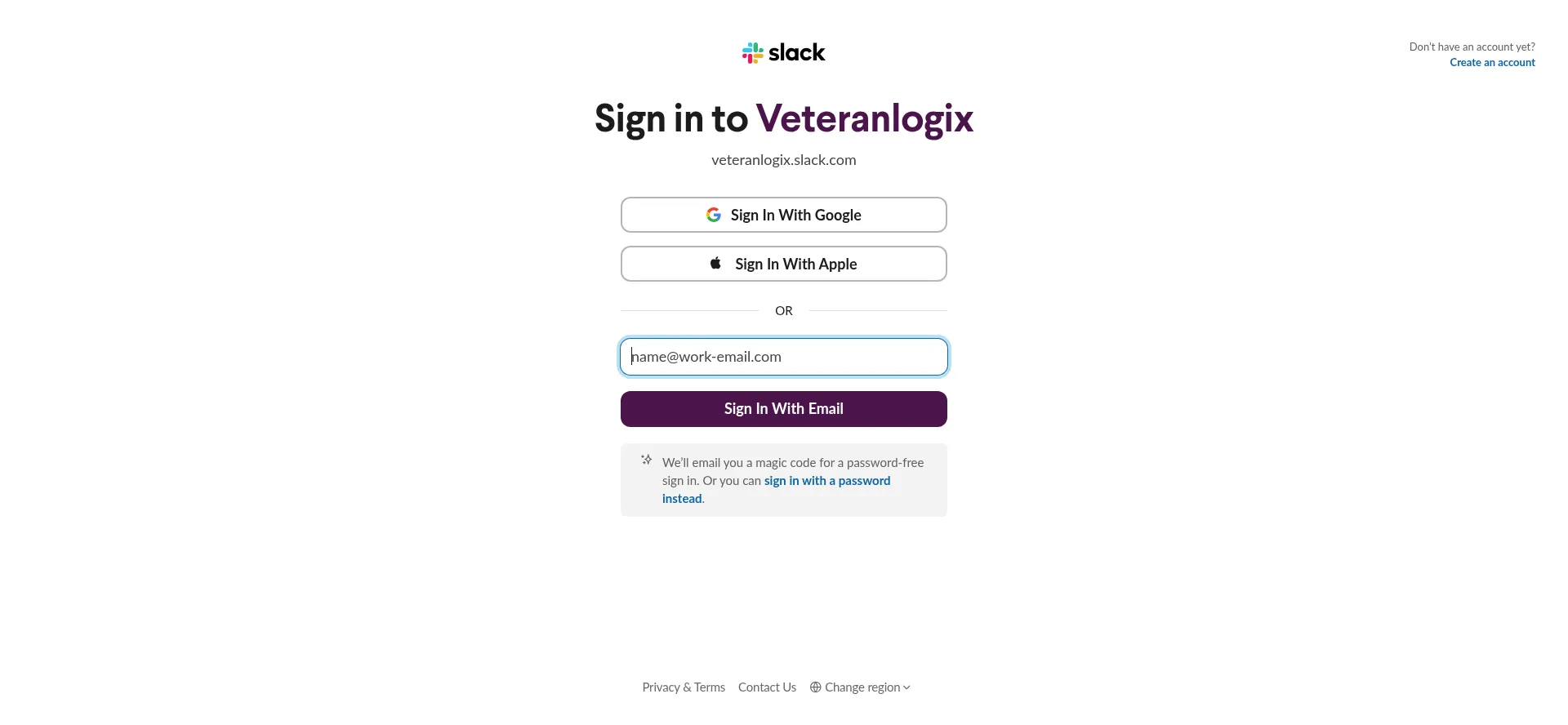 Veteranlogix.slack.com