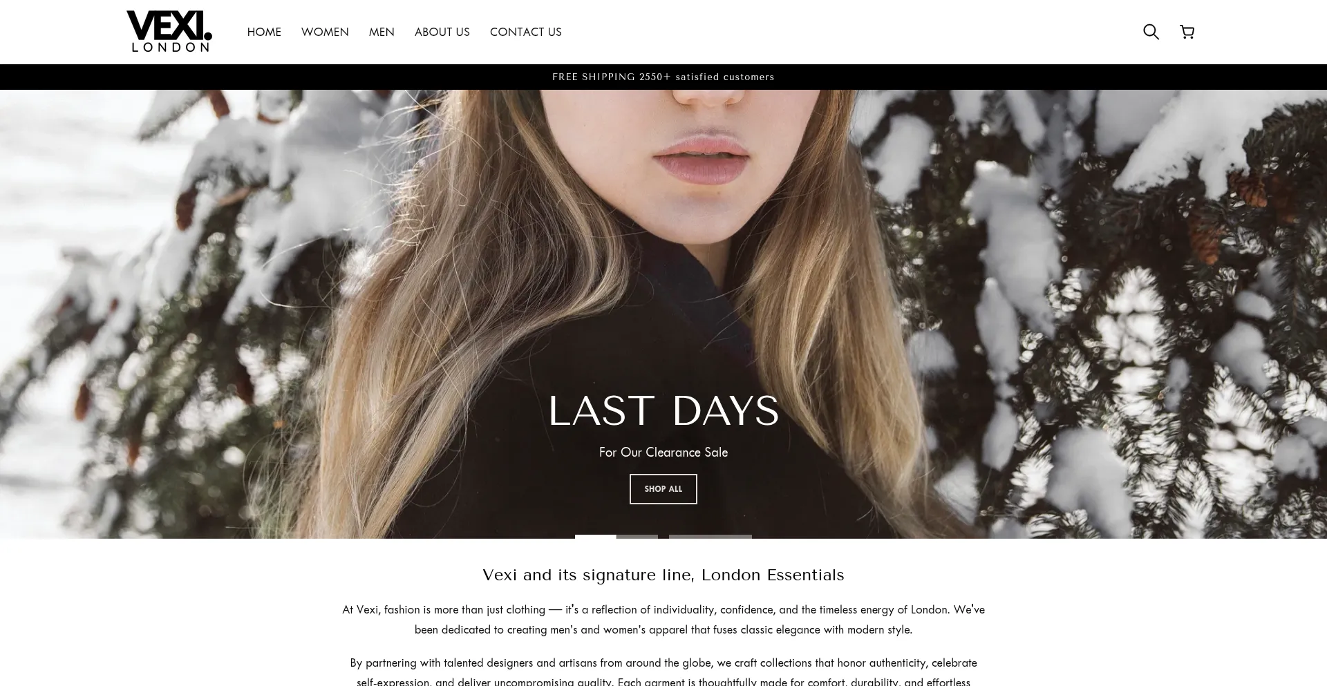 Website screenshot of Vexilondon.com