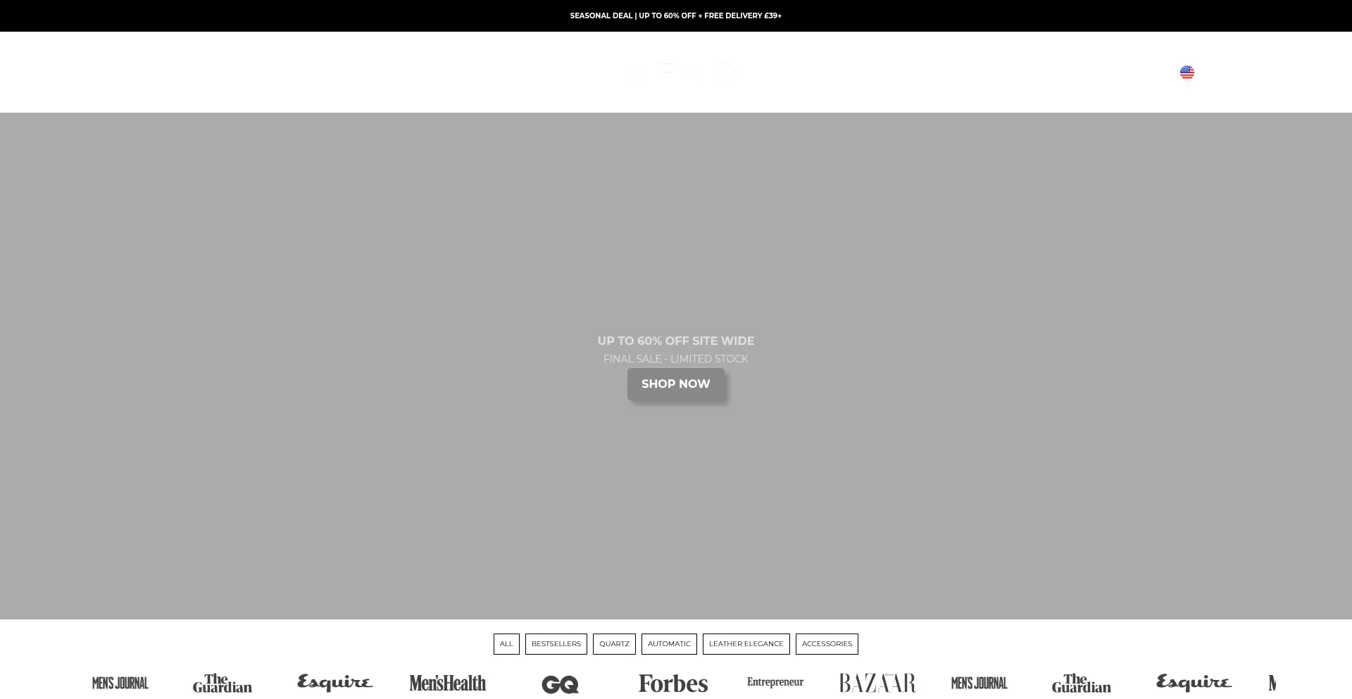 Website screenshot of Vexo.watch