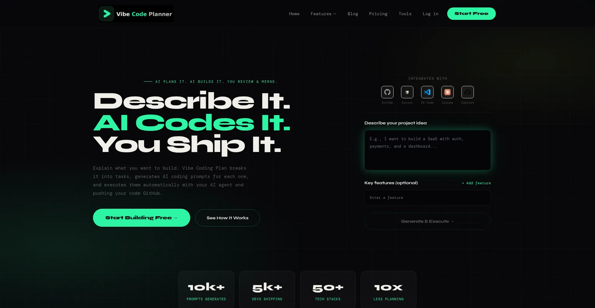 Vibecoderplanner.com