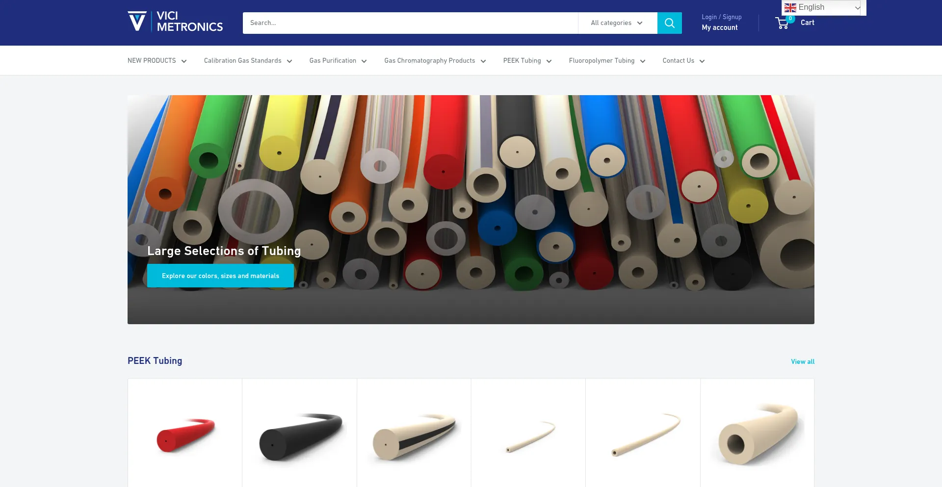 Website screenshot of Vicimetronics.com